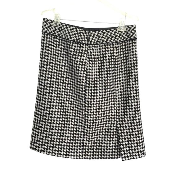 ALEX MARIE- WOMENS BLACK /WHITE ZIP-UP CLOSURE KNEE LENGHT SKIRT SIZE 10 - Picture 2 of 5